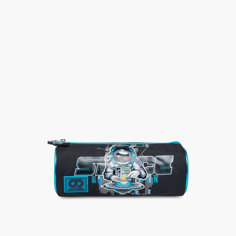 sami_studio Pouch-Space-Collection-1 Cmprt With Zip- (Polyester ) Multicolor \ 22X8X8 - Image 1
